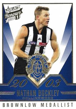 2014 Select AFL Honours Series 1 - Brownlow Gallery #BG44 Nathan Buckley Front